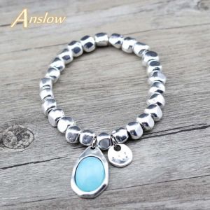 Anslow Top Quality Korean Candy Water Drop Adjustable Women Bracelet  Zinc Alloy Beads Handmade Jewelry Charms Gift LOW0757LB